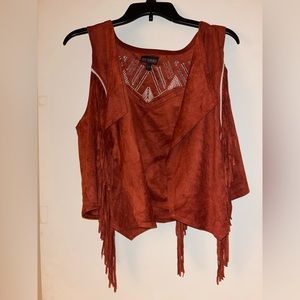 Sheyanne Fringe Vest Size Large